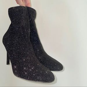 Giuseppe Zanotti glittered black sock boots